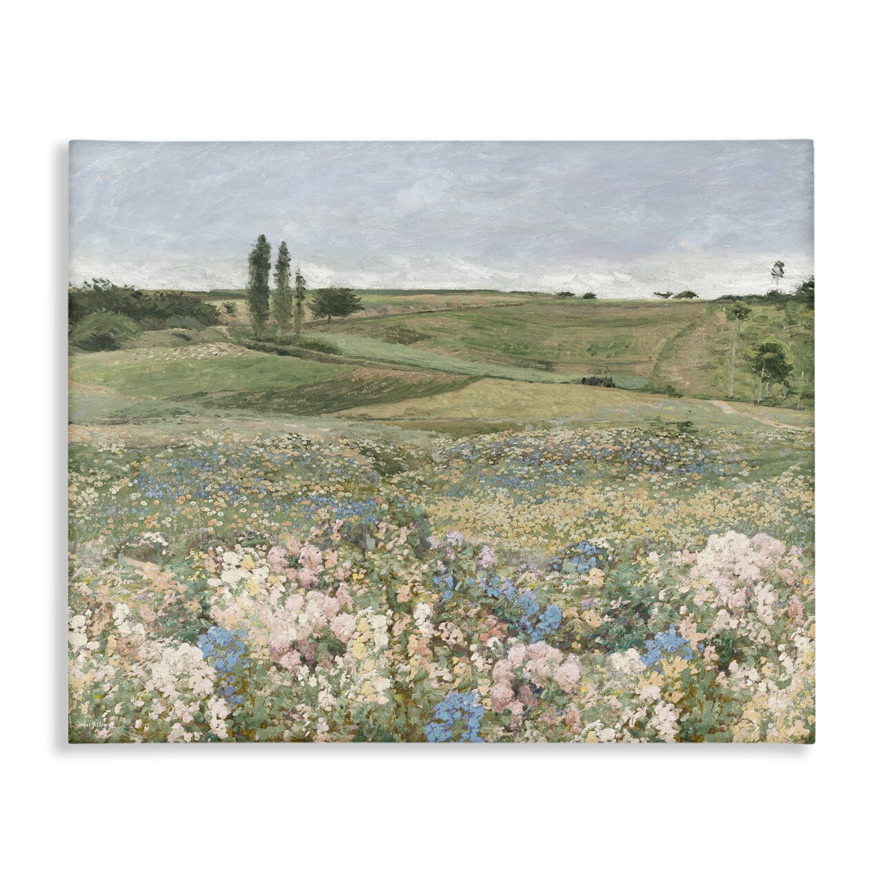 Stupell Industries Charming Pastoral Meadow View Canvas Design by Amber Sterling